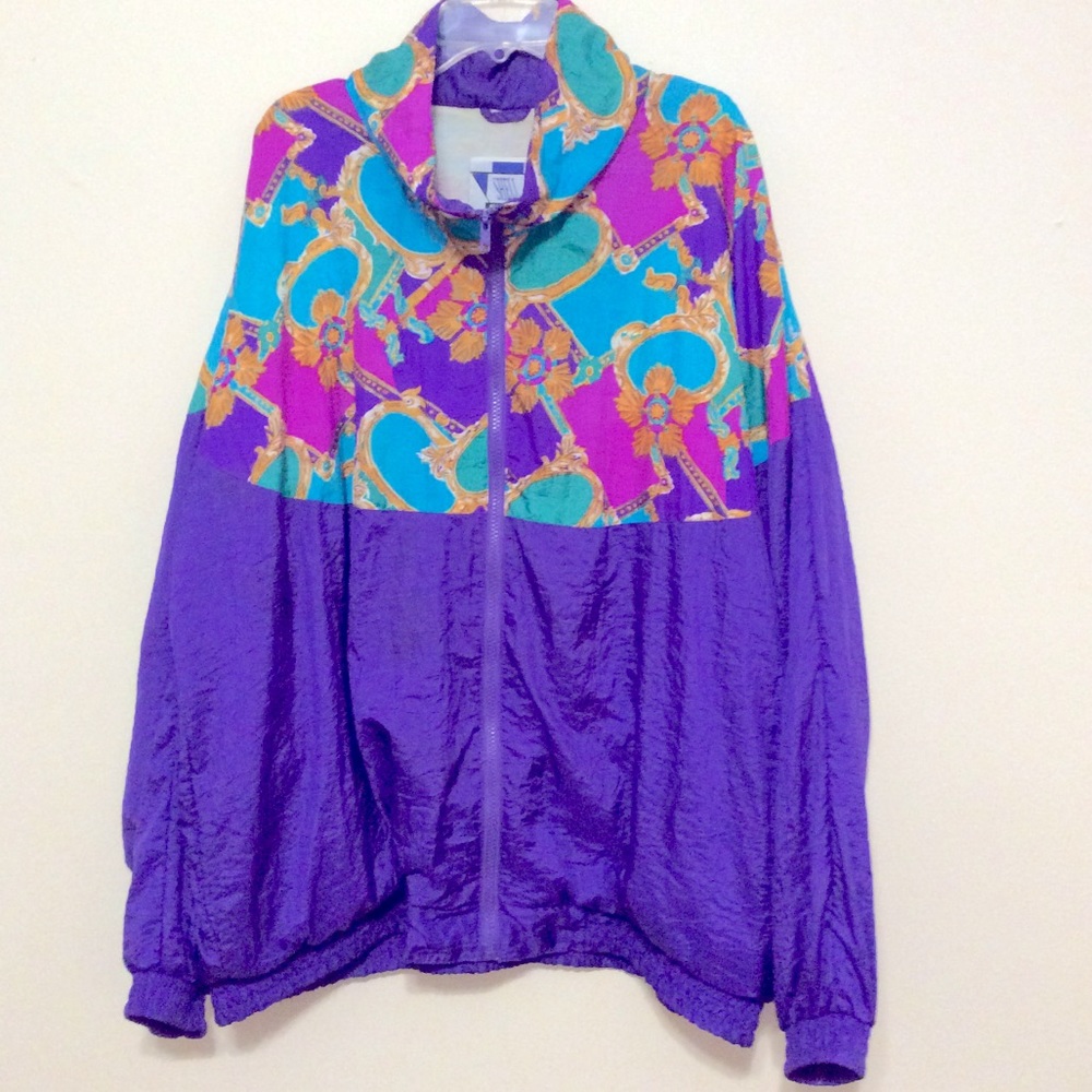 Shell Shock 90’s Wind-Jacket, Purple, 2X